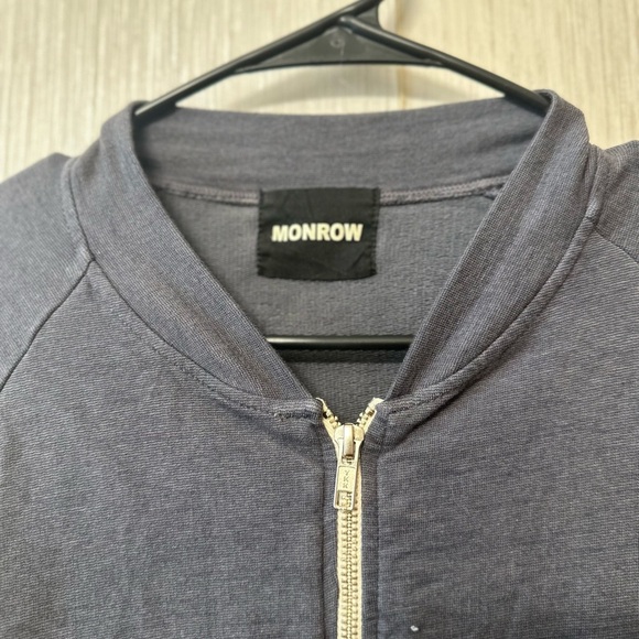 Monrow Gray Zip-Up Jacket size M - Picture 4 of 5